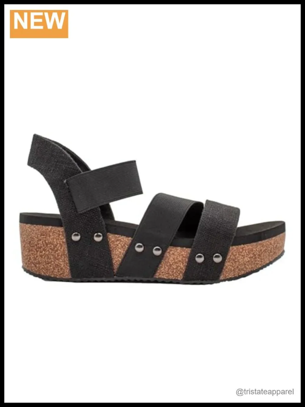 Womens Platform Wedge Sandals With Asymmetrical Elastic Straps
